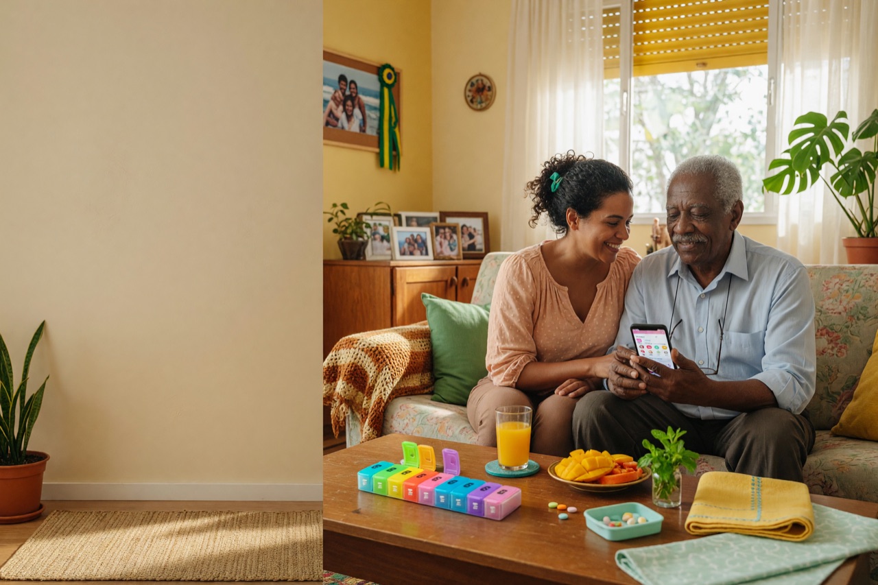 Como a família pode acompanhar medicamentos pelo celular