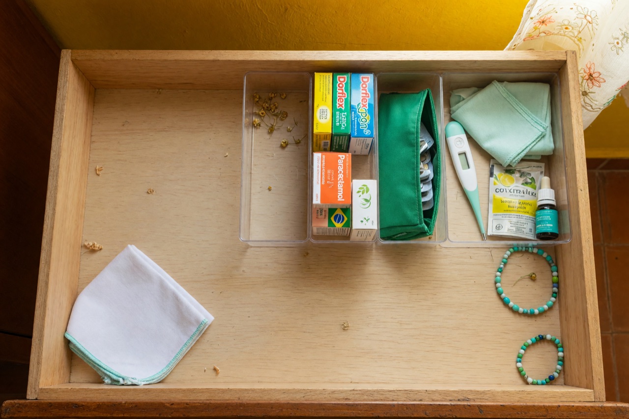 Como organizar a gaveta de remédios de casa com segurança